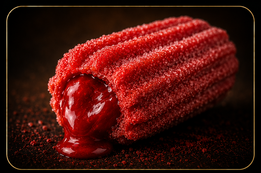Strawberry mini churro