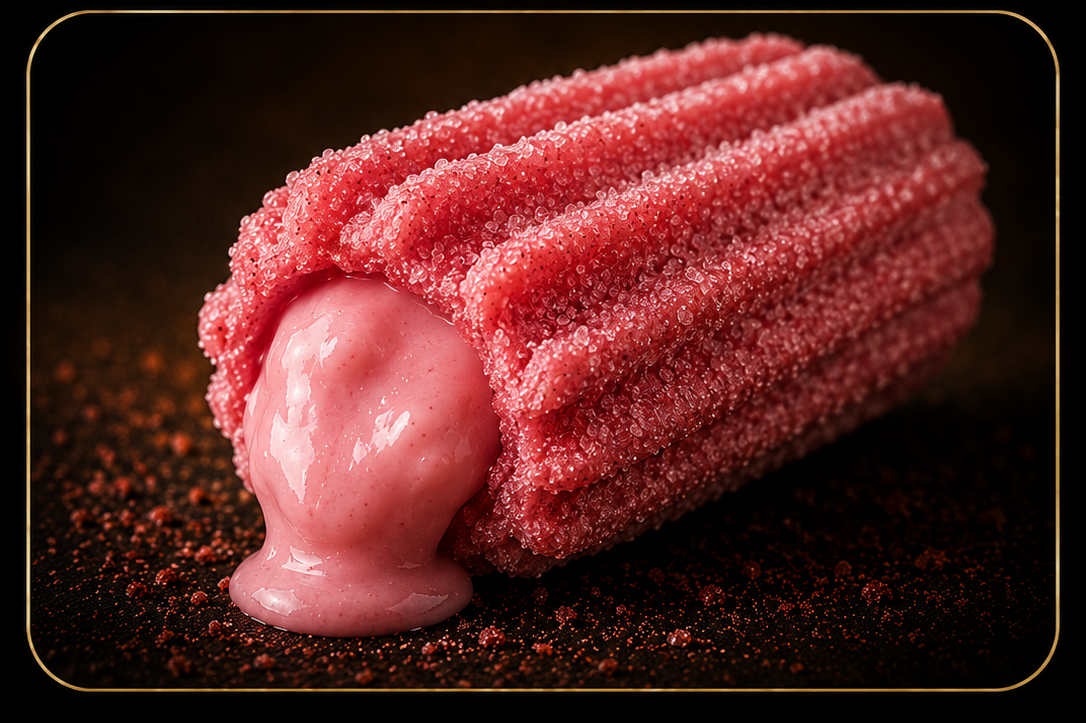 Raspberry Cheesecake mini churro